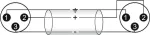 Audio kabelis Omnitronic 3022075A 0,2 m XLR 3 kontaktų juodas