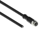 ACT Industrial 3,00 m jutiklio kabelis M8A 4 kontaktų lizdas į laisvą galą, Ultraflex Xtreme TPE kabelis, ekranuotas