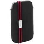 Dėklas HTC PO S800 mobiliesiems telefonams, juodai raudonas