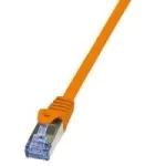 LogiLink PrimeLine &ndash; Pataisos kabelis &ndash; RJ-45 (M) į RJ-45 (M) &ndash; 7,5 m &ndash; SFTP, PiMF &ndash; CAT 6a &ndash; Halogen-Free &ndash; oranžinė
