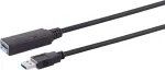 USB laidas S/CONN 13-39095 20 m USB 3.2 Gen 1 Juodas