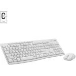 Logitech MK295 tylus klaviatūros ir pelės rinkinys, baltas, belaidis su USB imtuvu, &Scaron;veicarijos i&scaron;dėstymas, 920-009872