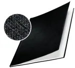 Leitz impressBIND kieti vir&scaron;eliai su linine apdaila 14,0 mm, A4, kartonas, juodi, matiniai, 140 lapų, 1,4 cm