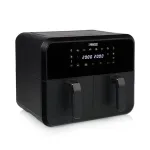 Princess 182068 kar&scaron;to oro gruzdintuvė su dviem krep&scaron;eliais 8 L 2400 W 220&deg;C liečiamas LED (juoda)
