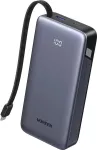 UGREEN Power Bank PB536 20000 mAh 45W ne&scaron;iojamas įkroviklis pilkas