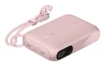 Belkin BoostCharge BPB027HQPK pakraunamoji baterija su ekranu, 10000 mAh, 20 W, USB-C PD, rožinės spalvos