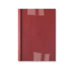GBC LeatherGrain terminiai vir&scaron;eliai 3mm Raudoni (100 vnt.), A4, Raudona, Skaidri, Matinė, 30 lapų, 3 mm, 297 mm