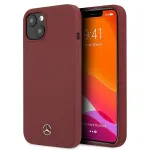Mercedes-Benz MEHCP13SSILRE iPhone 13 mini 5,4 inch Raudonas kietas dėklas Silicone Line