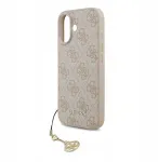 Guess 4G Charms Collection MagSafe Dėklas, Skirtas iPhone 17 (Rožinis)