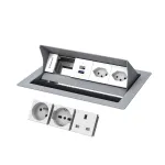 Kindermann CP Standard&sup2; 4-fold 2x Schuko/USB INT 7492IN1172