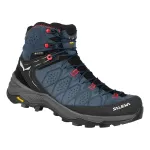 SALEWA Alp Trainer 2 Mid GTX moteri&scaron;ki žygiavimo batai - Java Blue/Fluo Coral - UK 5 (EU 38)