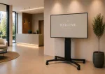 celexon Expert Adjust-4286MB mobilus ekrano stovas 42 inch-86 inch ekranams, anoduotas aliuminis, juodas (RAL 9005)