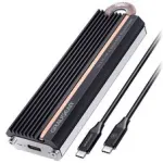 Graugear G-M208-20G SSD korpusas, USB 3.2, NVMe ir SATA palaikymas, 20 Gbit/s - Juodas