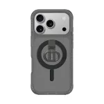 AMAZINGTHING Titan Pro Grip Ring Set Case, skirtas iPhone 17 Pro, suderinamas su MagSafe, juodos spalvos