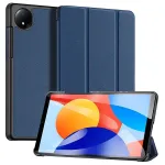 Dux Ducis Domo Series trijų dalių stovo PU odos plan&scaron;etinio kompiuterio dangtelis Xiaomi Redmi Pad SE 8.7, mėlynas