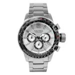Nautica Vyri&scaron;kas Laikrodis NAPBFCF04 46mm Mėlynas Silikoninis Chronografas