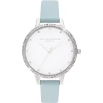 Olivia Burton Women's Rainbow Bee Watch OB16RB19 - 34mm Rose Gold & Grey Leather