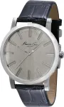 KENNETH COLE vyri&scaron;kas laikrodis IKC1931 44mm nerūdijančio plieno korpusas mėlynas ciferblatas ruda oda