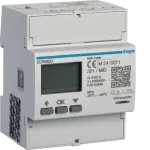 Hager ECR382D 3-Phase Direct Connected Energy Meter 80A 4 Modules Modbus MID