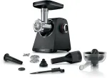 Mėsmalė Bosch MFWS430B &mdash; 1900 W, 2 greičiai, 2,5 kg/min, juoda/sidabrinė, 4,3 kg