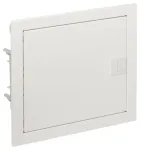 ELEKTRO-PLAST MSF RP plastikinis skirstomasis skydas PT 14M 1x 14M N+PE IP30 IK05 329x358x94 mm su metalinėmis baltomis durelėmis