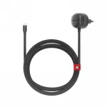 Twelve South PowerCord EU 30W USB-C sieninis įkroviklis su 3m pintu kabeliu (slate spalvos)
