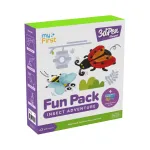 myFirst 3dPen Make Filaments Fun Pack Insect Adventure - kūrybinis rinkinys 3D ra&scaron;ikliui: 5 &scaron;ablonai, 17 PCL gijų (34 m), atgal traukiamas automobilio modulis, termoplastinis lak&scaron;tas