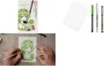Sakura Manga Drawing Pen Set Black 6-Piece