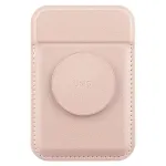 UNIQ Flixa Magnetinė kortelių piniginė su atlenkiama kojelė Blush Pink MagSafe