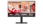 LG 27BA45QB-B monitor 68,6 cm (27 colių) QHD IPS LCD juodas