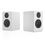 Audio Pro A28 Linkplay Wi-Fi kelių kambarių aktyvi stereo garsiakalbių sistema su basrefleksu &ndash; balta
