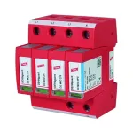 Modulinis vir&scaron;įtampių ribotuvas DEHN DG M TT 275 FM 952315, 230/400 V, raudonas