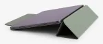 Apsauginis dėklas iPad Air 13 (2024/2025) &ndash; Charcoal Black vegani&scaron;kos odos folio su stovu, magnetiniu užsegimu, Apple Pencil palaikymu, karinio standarto apsauga nuo kritimų