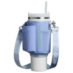STANLEY ne&scaron;iojimo dėklas The All-Day Quencher 1,18L termo puodeliui su &scaron;iaudeliu - Hydrangea Blue