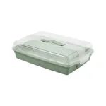 Curver stačiakampė pyragų transportavimo dėžė 45x29,5x11,1 cm, žalia