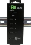 EXSYS EX-1144HMVS USB-C &scaron;akotuvas, USB 3.2 Gen 1, juodas