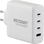 VOLTCRAFT UC-3C1A140W01 GaN USB įkroviklis 140W PD 3.1, 3x USB-C, 1x USB-A, baltas