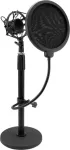 OMNITRONIC MSP-1 mikrofonų stovas su shock mount ir pop filtru 60006024