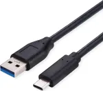 SECOMP Standard USB 3.2 Gen 1 kabelis, USB A į C, 0,5 m, juodas (S3015)
