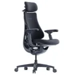 LiberNovo Omni ergonominė biuro kėdė su aktyviu atlo&scaron;u ir masažo funkcija, juoda