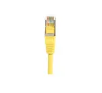 EXERTIS CONNECT Cat.5e F/UTP komutacinis kabelis, geltonas, 0,5 m, plonu lankstymo apsaugu 847161