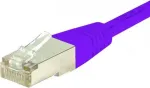 Exertis Connect 854451 Cat6 S/FTP komutacinis kabelis, 0,3 m, violetinės spalvos