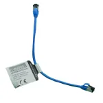 IT-BUDGET Cat.8.1 plonas Ethernet tinklo kabelis, S/FTP, 40Gbps, 2000MHz, LSZH, PoE+, mėlynas, 0,5m 90ITBSLIM81PK050B