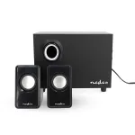 Nedis CSPR10021BK 2.1 kompiuterio garsiakalbių rinkinys, 33 W, maitinamas USB, juodas