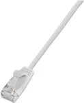 Wirewin SLIM UL6 1.5 WS &ndash; Cat.6 Slim-Light tinklo kabelis, U/UTP, 1,5 m, baltas (PKW-LIGHT-K6 1.5 WS)