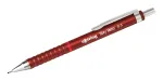 Rotring Tikky Retro mechaninis pie&scaron;tukas 0,5 mm, raudona chromuota įvorė, guminė rankena, 2202568
