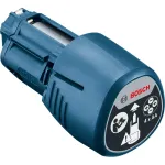 Bosch AA1 1608M00C1B baterijų adapteris matavimo prietaisams ir linijiniams lazeriams, mėlynas