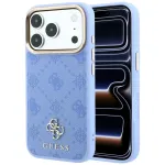 Guess Peony 4G Small Logo MagSafe dėklas iPhone 18 Pro Max / 17 Pro Max, &scaron;viesiai mėlynas