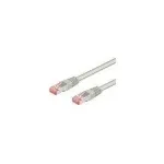 Wentronic Goobay CAT 6 jungiamasis kabelis, S/FTP (PiMF), pilkas, 0,25 m - CCA vario mi&scaron;inys (93371)