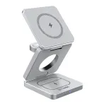 Belaidė įkrovimo stotelė BlitzWolf BW-IW30 3 viename greitojo įkrovimo stotelė iPhone ir Samsung, belaidis 3 įrenginių įkrovimas